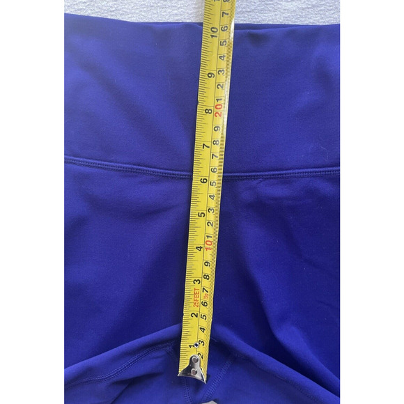 Fabletics Define PowerHold High Rise 7/8 Leggings Purple Side Stripe UPF Size XS - Picture 5 of 11
